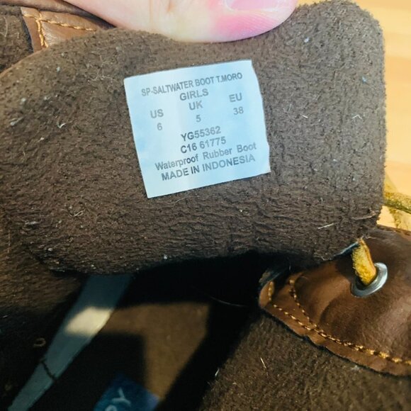 SPERRY Girl's Saltwater Waterproof Duck Rain Boots - Picture 13 of 13